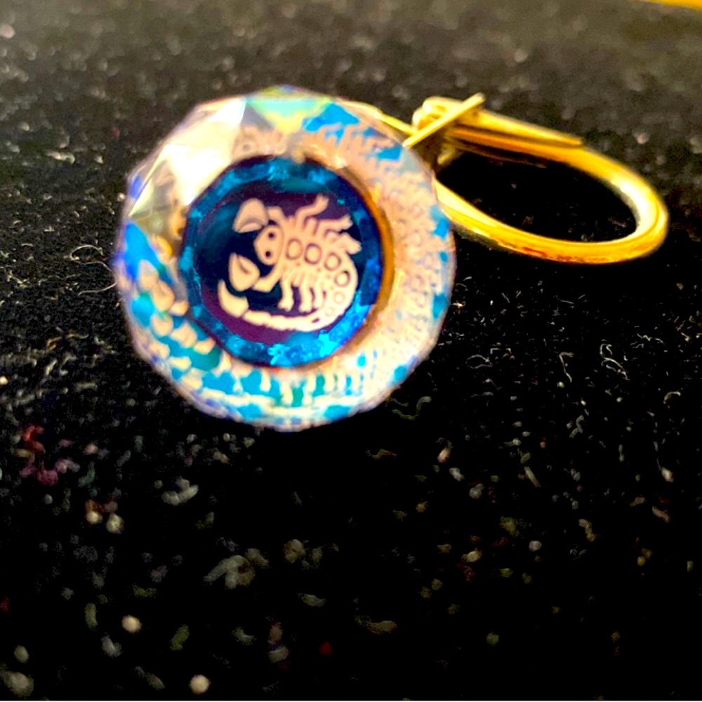 NWOT.  Sun catcher iridescent crystal keychain with a lobster image.